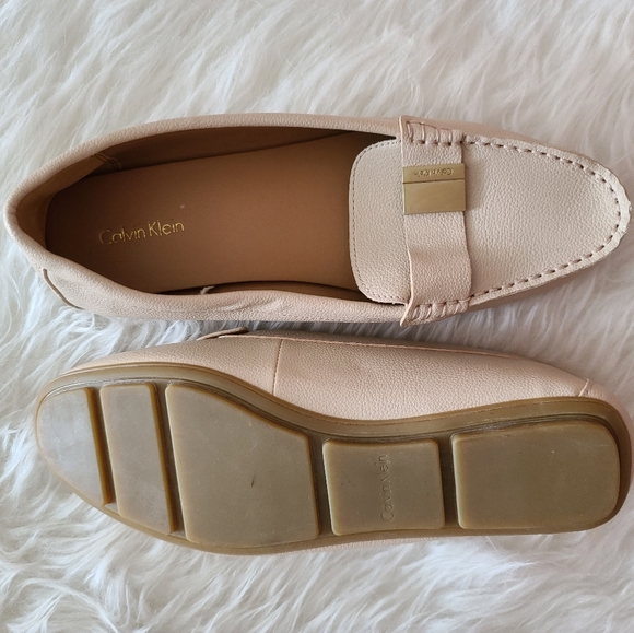 Calvin Klein loafers, cream, US 10, leather - Picture 2 of 3